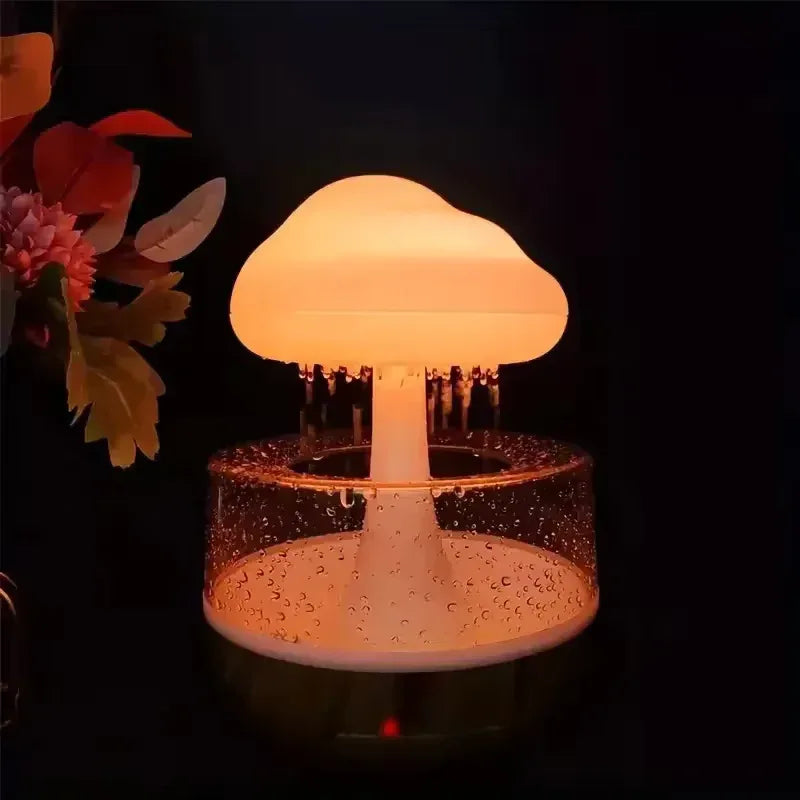 Colorful Mushroom Cloud Humidifier with LED Light