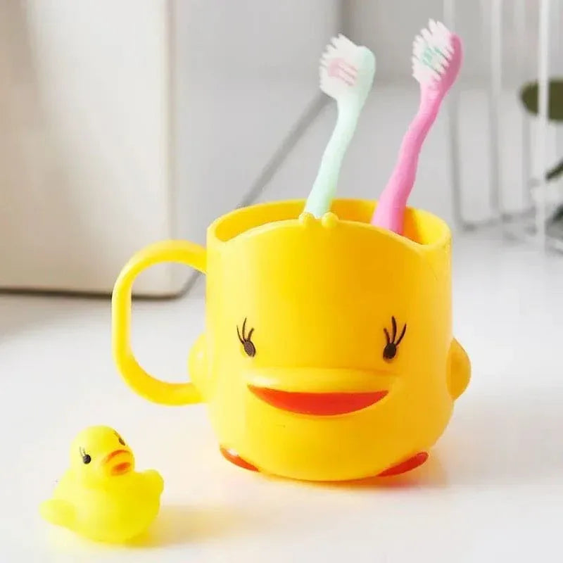 Cute Duck Toothbrush Cup - Fun Bathroom Accessory