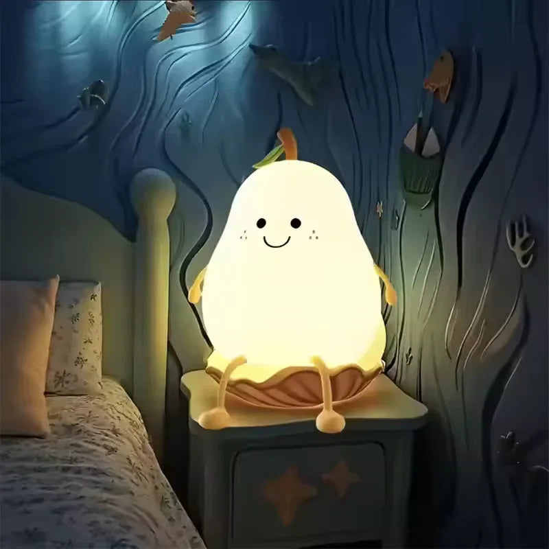 Cute Pear Night Light for Cozy Ambiance - Clarify.pk