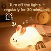 Cute Rabbit Desk Lamp Soft Night Light - Clarify.pk