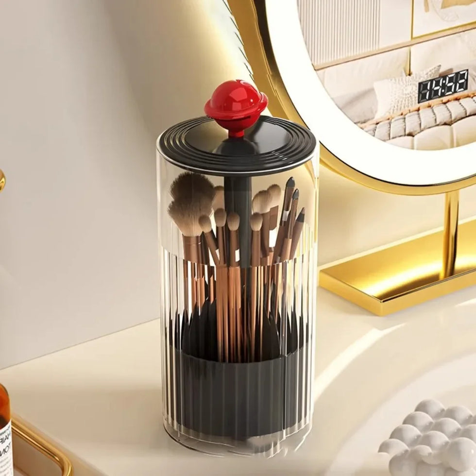 ڈسٹ پروف میک اپ برش ہولڈر اور اسٹوریج ریک