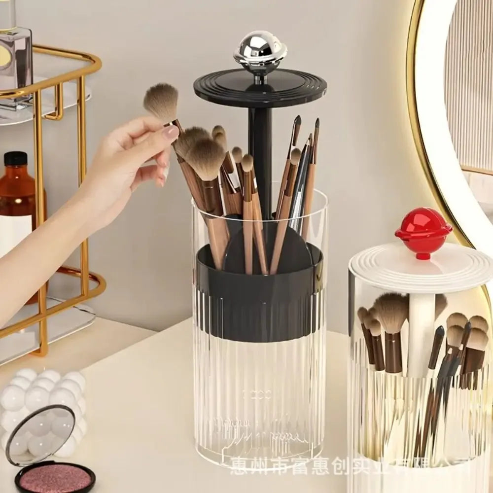 Dustproof Makeup Brush Holder & Storage Rack - Clarify.pk