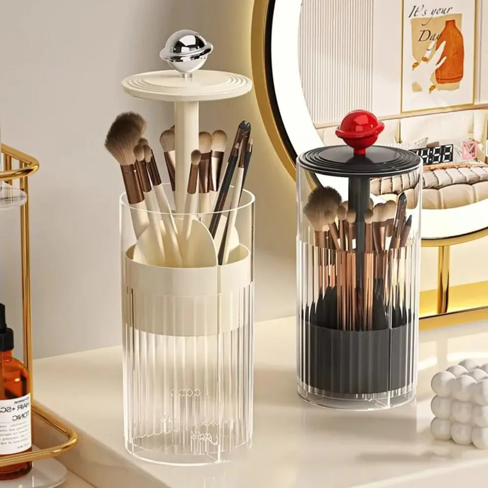 Dustproof Makeup Brush Holder & Storage Rack - Clarify.pk