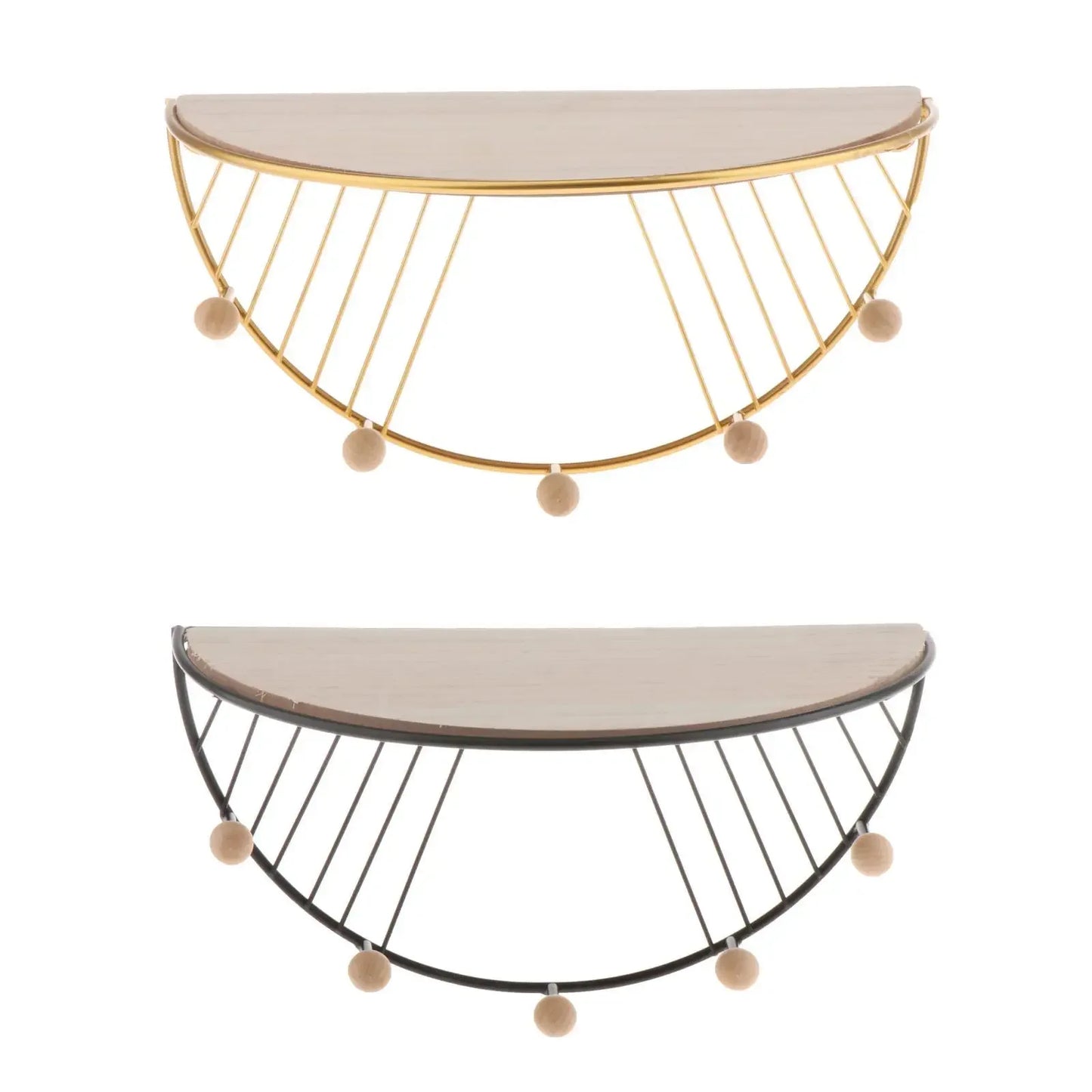 Floating Wall Shelf for Decor with Hooks - Clarify.pk