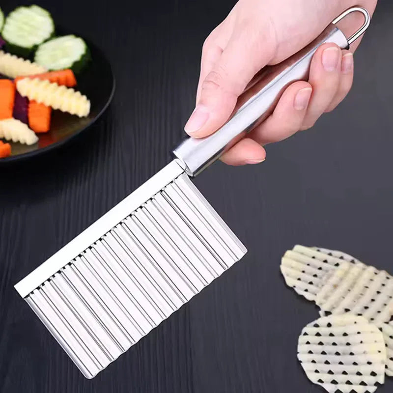 Stainless Steel Wavy Potato Cutter Tool