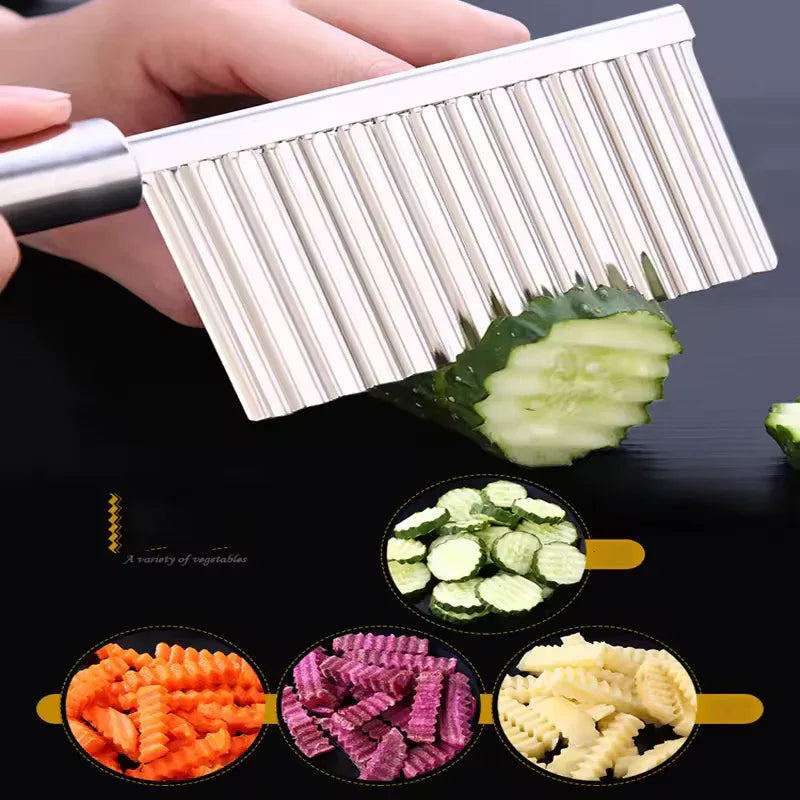 Stainless Steel Wavy Potato Cutter Tool