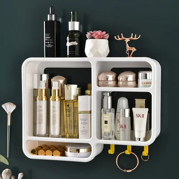 Wall Mounted Cosmetic Organizer - Space Saving Storage - Clarify.pk