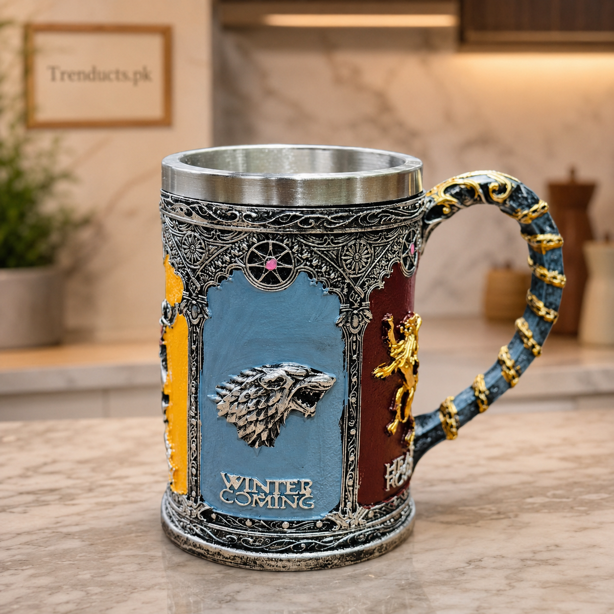 500ml Viking-Inspired Mug with Medieval Crests