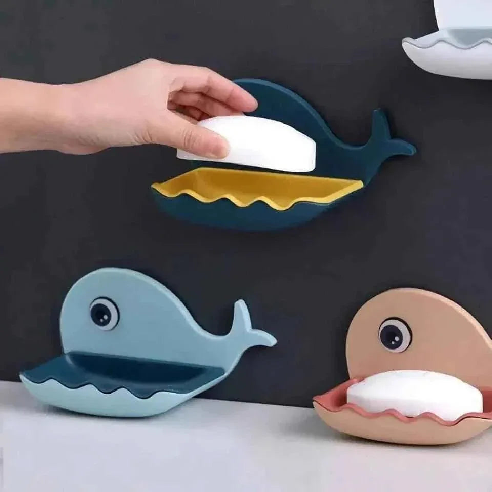 Wall Mounted Fish Soap Dish Cute Bathroom Holder - Clarify.pk