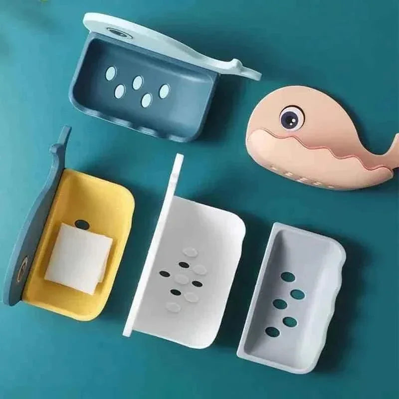 Wall Mounted Fish Soap Dish Cute Bathroom Holder - Clarify.pk