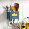 Wall Mounted Kitchen Organizer with Towel Rack - Clarify.pk