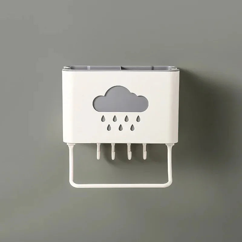 Wall Mounted Kitchen Organizer with Towel Rack - Clarify.pk