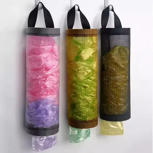 Wall Mounted Plastic Bag Organizer – Durable & Space-Saving - Clarify.pk
