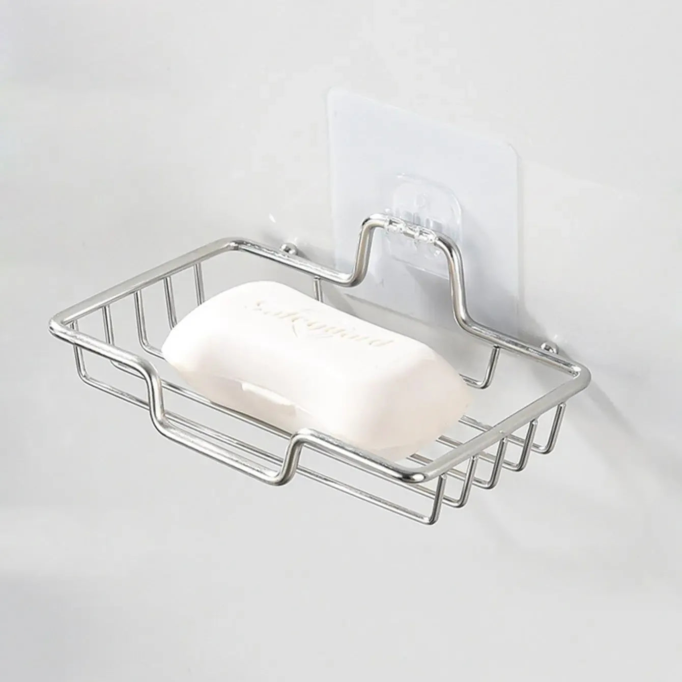 Wall Mounted Soap Holder - Stainless Steel Rack - Clarify.pk