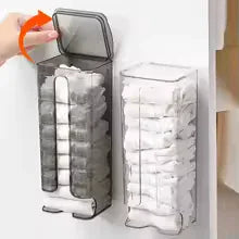 Wall Mounted Sock Organizer with Easy Dispense