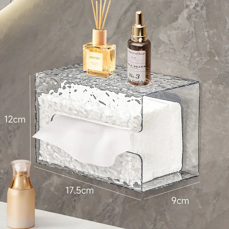 Glacier Pattern Wall-Mounted Tissue Box - Clarify.pk