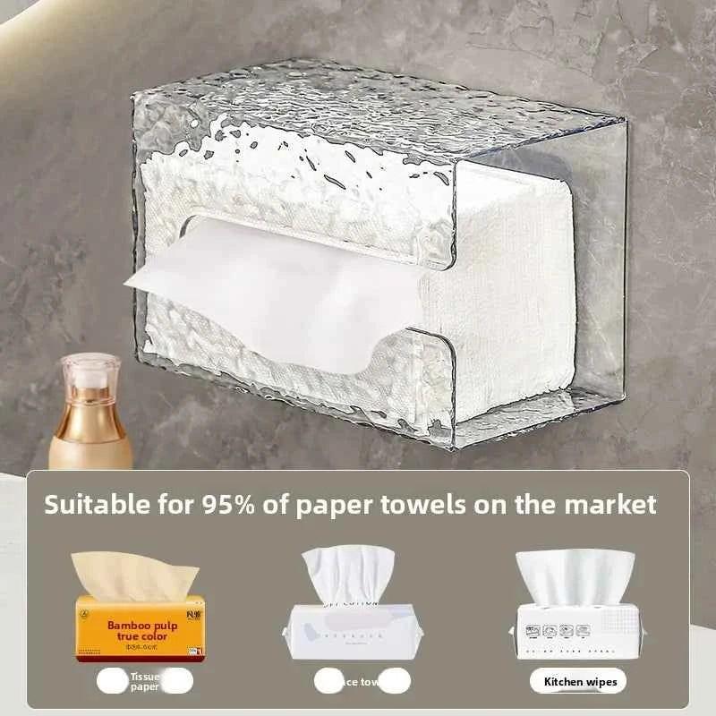 Glacier Pattern Wall-Mounted Tissue Box