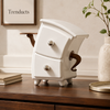 Whimsical Curved Two-Drawer Table Organizer
