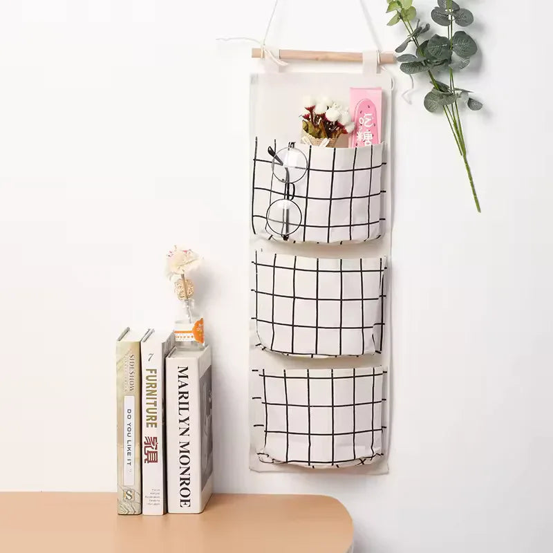 Hanging Wall Storage Organizer with 3 Pockets