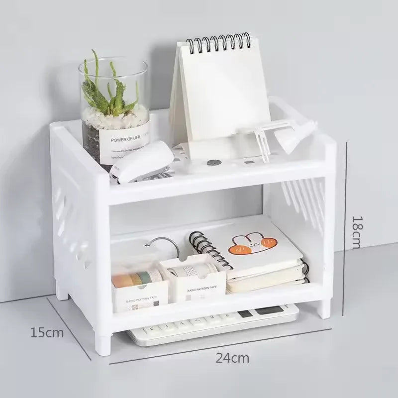 Double Layer Desk Organizer for Home