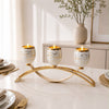 Triple Marble-Pattern Candle Stand