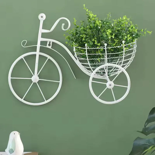 Retro Bicycle Wall Art Decor with Planter - Clarify.pk