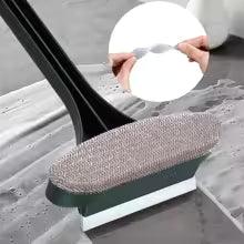 Window Cleaning Tool with Dual-Sided Brush