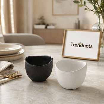 Windsor mini serving bowl black and white hero