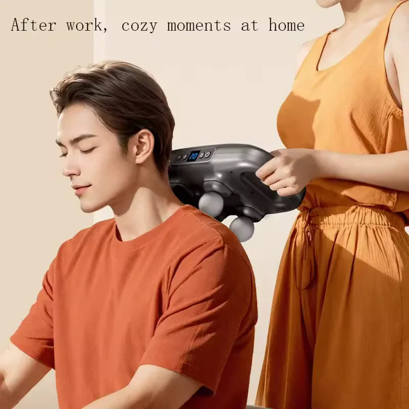 4-Head Massage Gun for Deep Muscle Relaxation