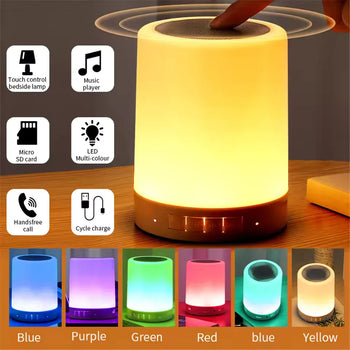 Wireless Bedside Lamp with Bluetooth Speaker - Clarify.pk