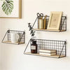 Wooden Iron Wall Shelf Set for Home - Clarify.pk