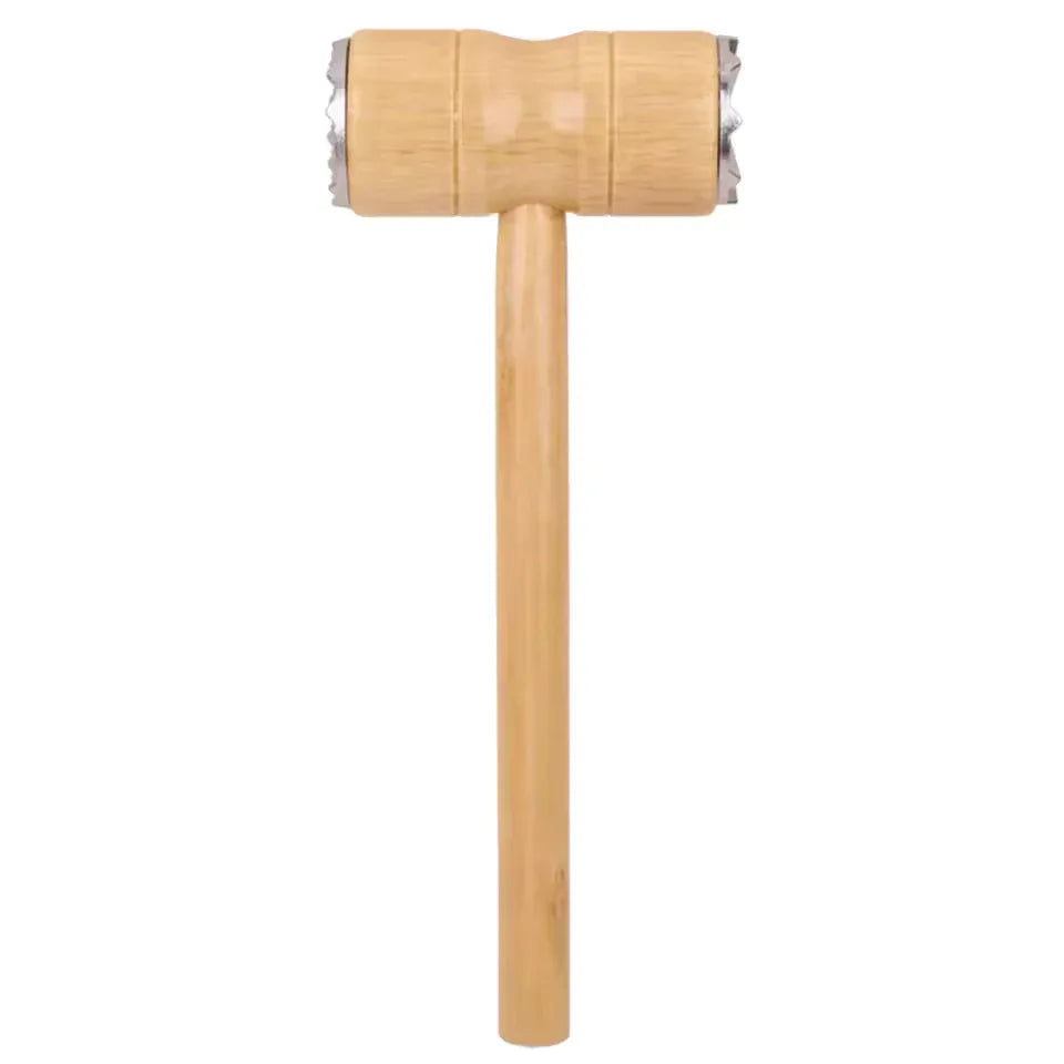 2 in 1 Wooden Meat Tenderizer Hammer for Kitchen - Clarify.pk