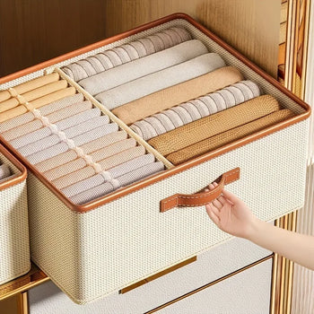 Wardrobe Clothing Storage Box with Handle - Clarify.pk