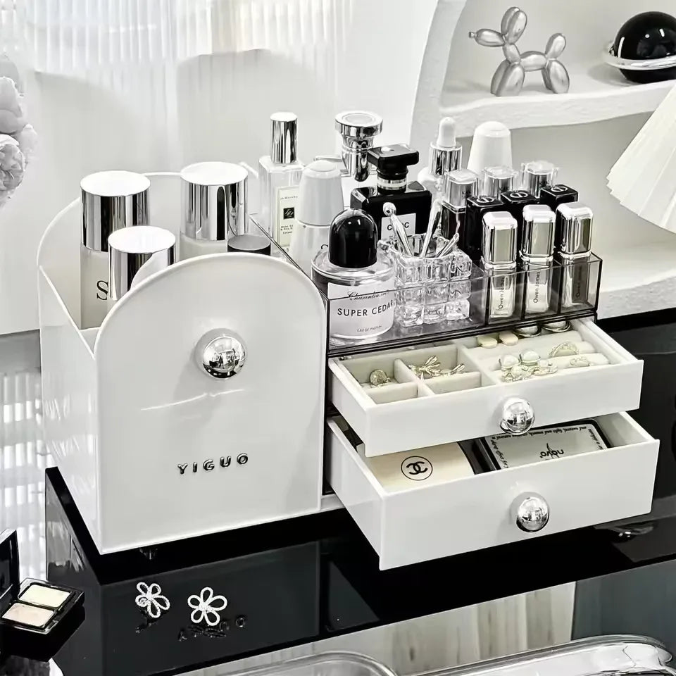 Makeup Organizer for Vanity Drawers - Cosmetic Storage Box