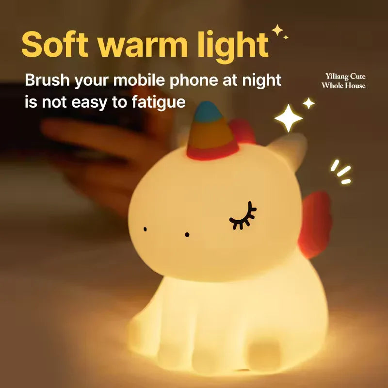 Unicorn LED Night Light with Adjustable Brightness - Clarify.pk