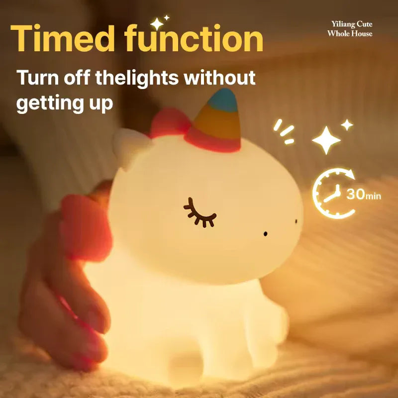 Unicorn LED Night Light with Adjustable Brightness - Clarify.pk
