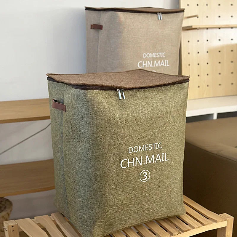 Zippered Fabric Storage Bags - Durable & Stylish