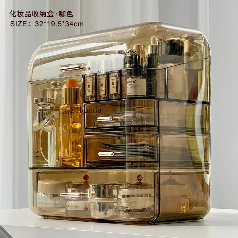 Acrylic Cosmetics Storage Box with Multiple Drawers