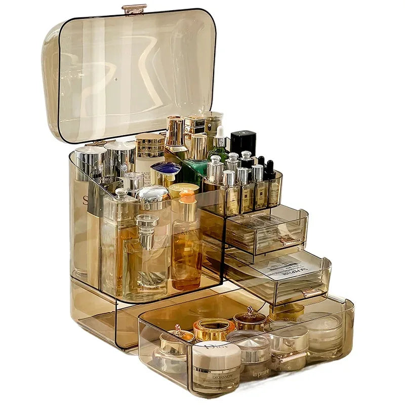 Acrylic Cosmetics Storage Box with Multiple Drawers