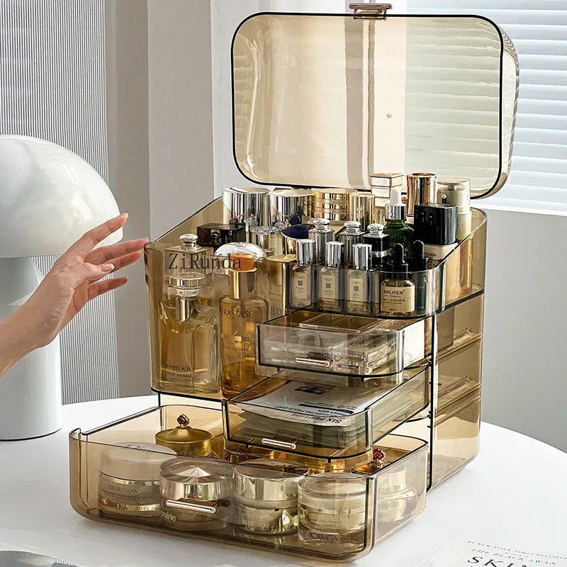 Acrylic Cosmetics Storage Box with Multiple Drawers