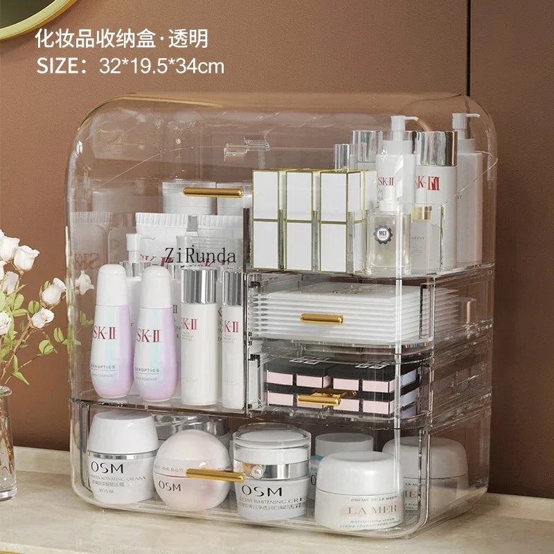 Acrylic Cosmetics Storage Box with Multiple Drawers