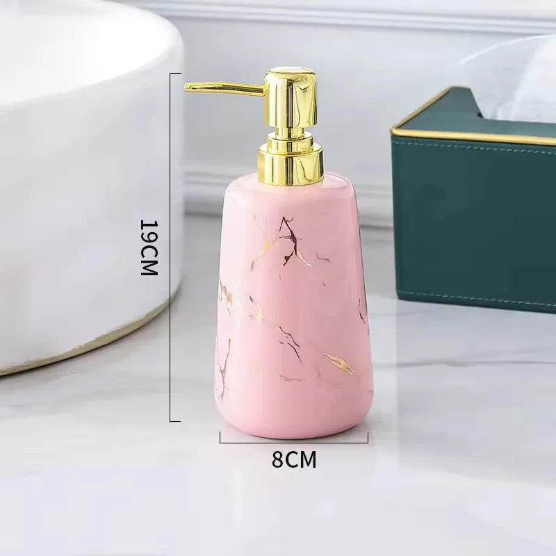 Premium Marble Design Soap Dispenser - Clarify.pk