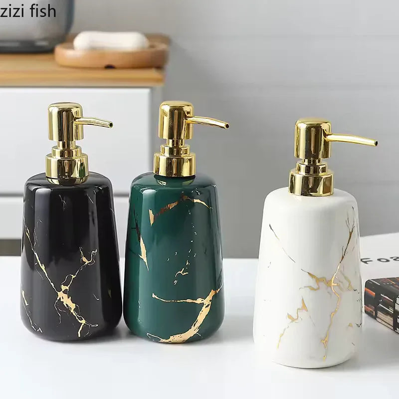 Premium Marble Design Soap Dispenser - Clarify.pk