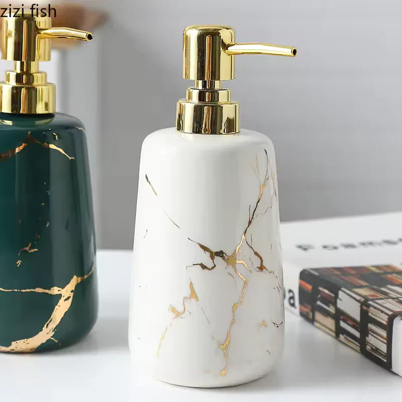 Premium Marble Design Soap Dispenser - Clarify.pk