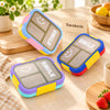 Colourful Compartment Lunch Box for School & Work