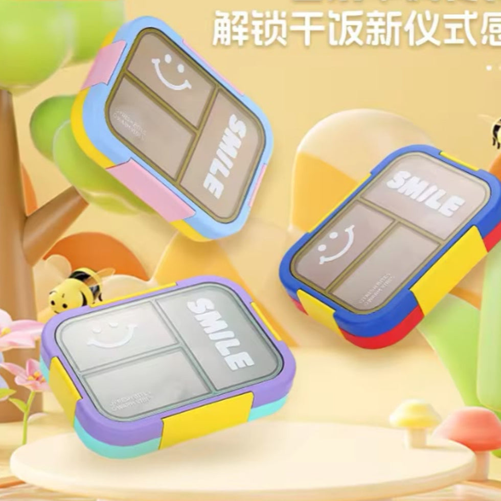 Colourful Compartment Lunch Box for School & Work