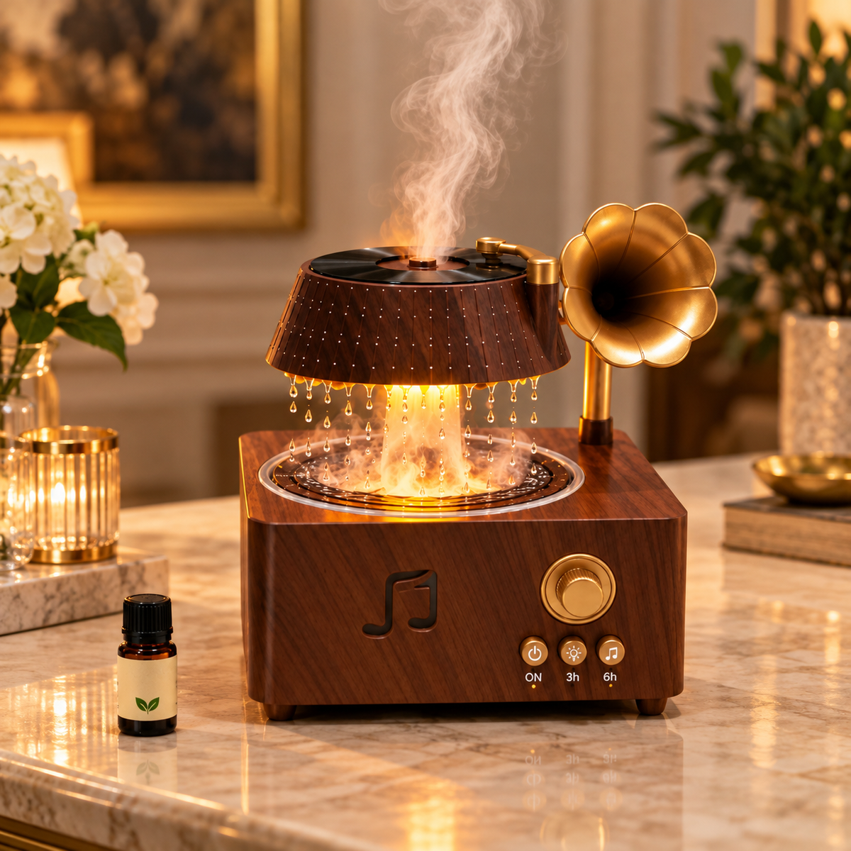 Musical Gramophone Rain Drop Diffuser