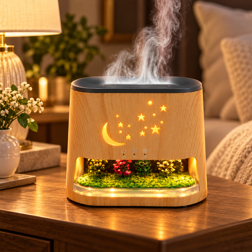 Starry Night Landscape Aroma Diffuser