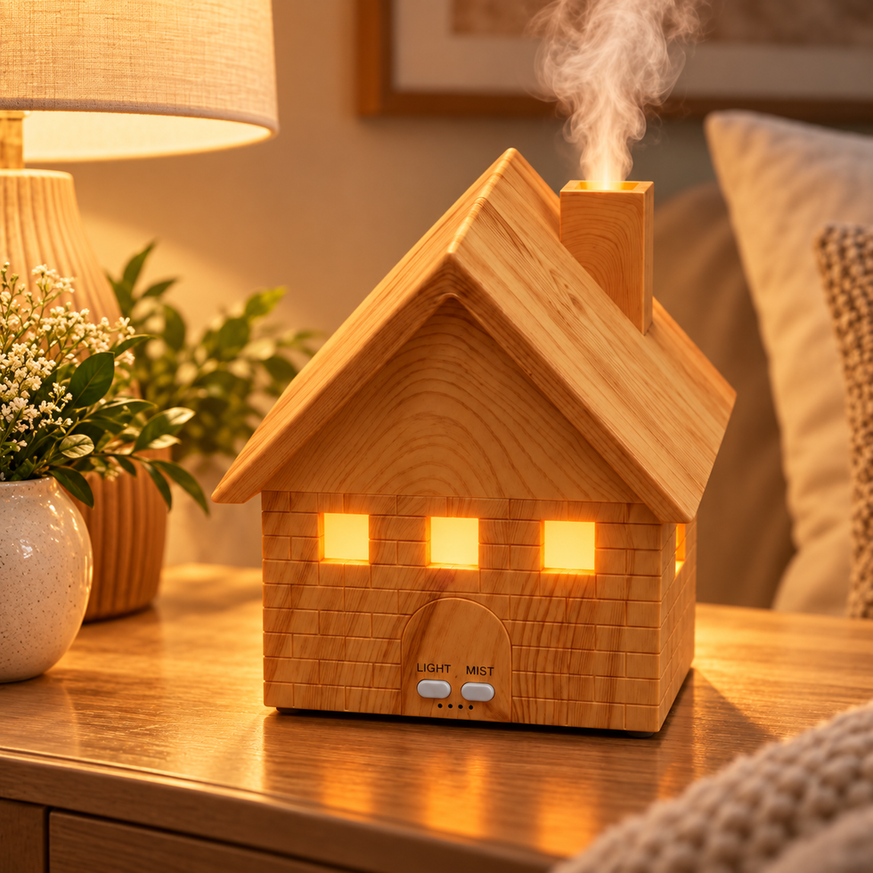 Wooden House Aroma Diffuser for Home Fragrance