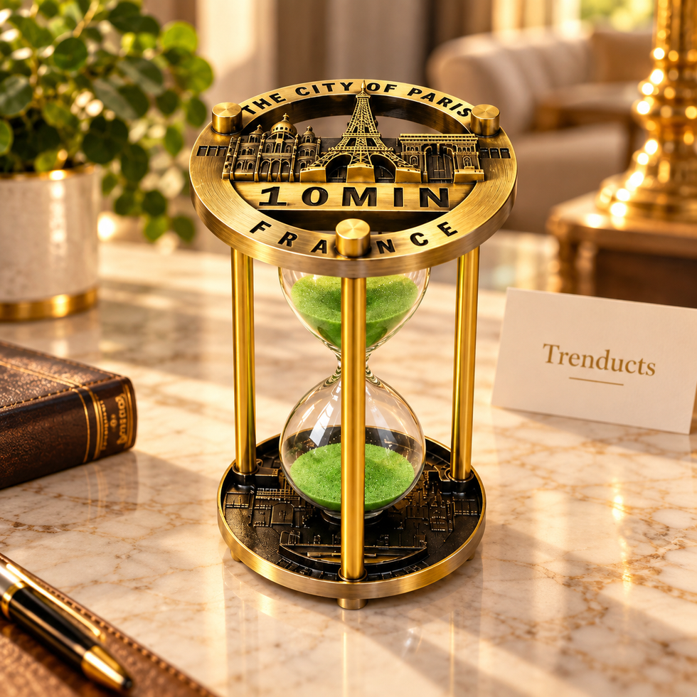 10 Minute Eiffel Tower Hourglass Sand Timer for Desk Decor